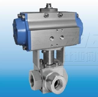3通高压螺纹气动球阀