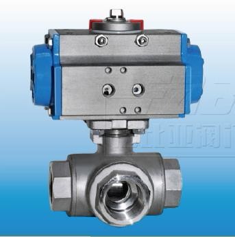 3通螺纹气动球阀