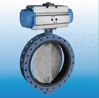 法兰式橡胶衬里类气动蝶阀